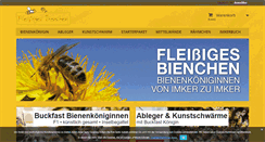 Desktop Screenshot of fleissigesbienchen.de